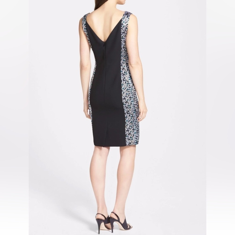 BOSS Hugo Boss Distripy Jacquard Ponte Dress Evening Party Business Casual Women - Picture 2 of 14
